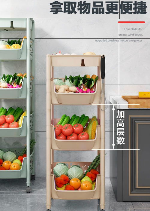 廚房收納好幫手 多層落地置物架與二手日用百貨的選購指南